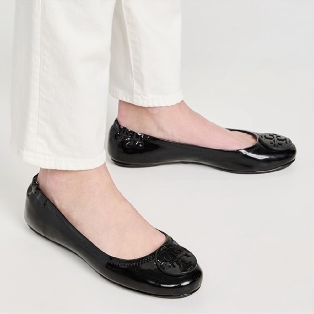 Tory Burch Minnie Travel Flats Patent